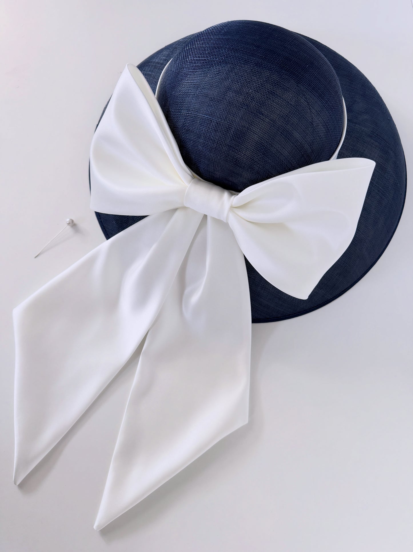 Bespoke Navy and White Hat