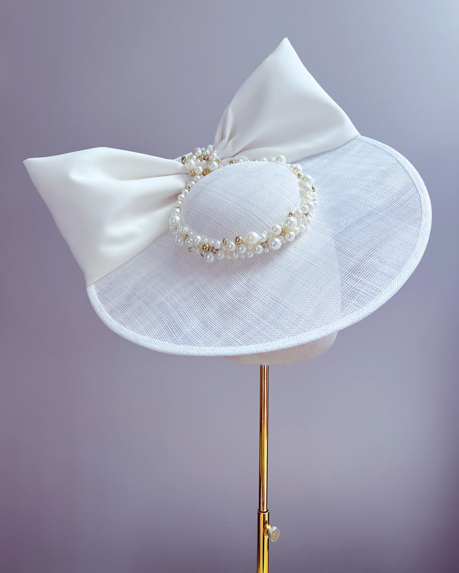 Sinamay Hat with Large Bow