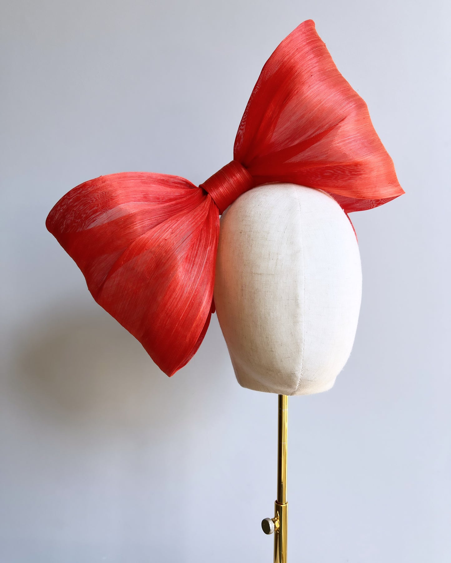 Silk Abaca Bow - Burnt Orange