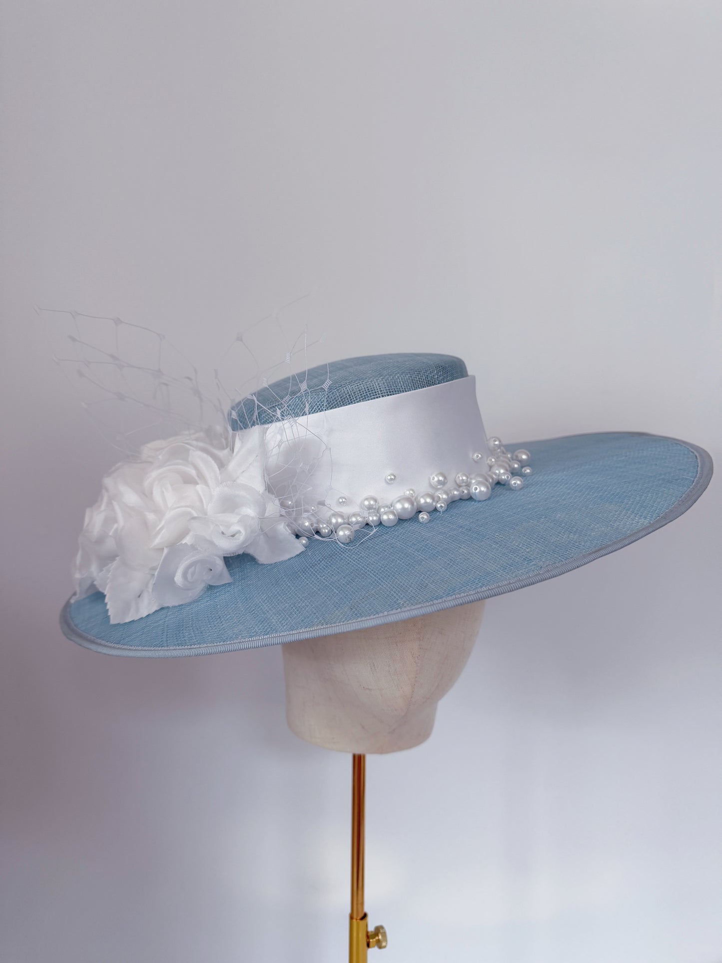 Bespoke Boater in Blue and White