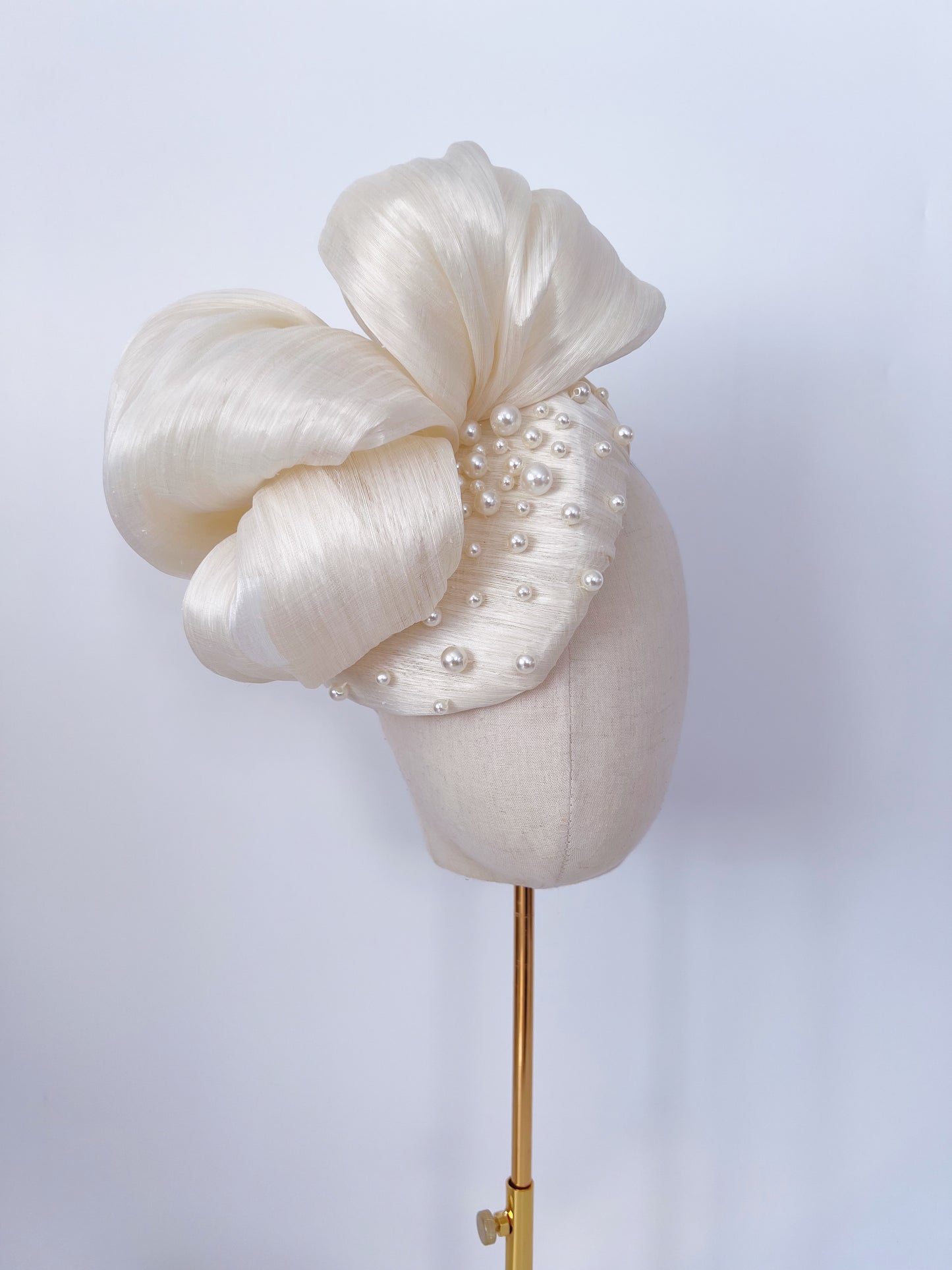 Silk Abaca Ivory Fascinator