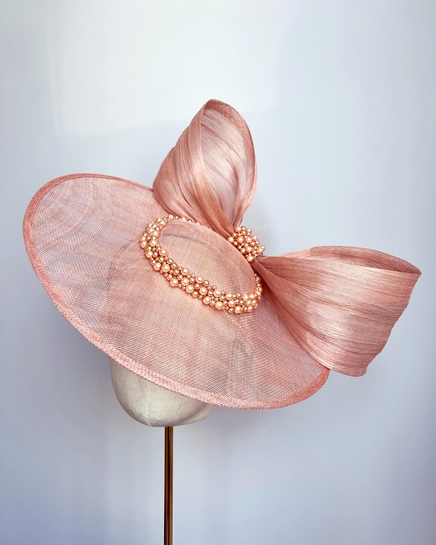 Hat with Silk Abaca Bow