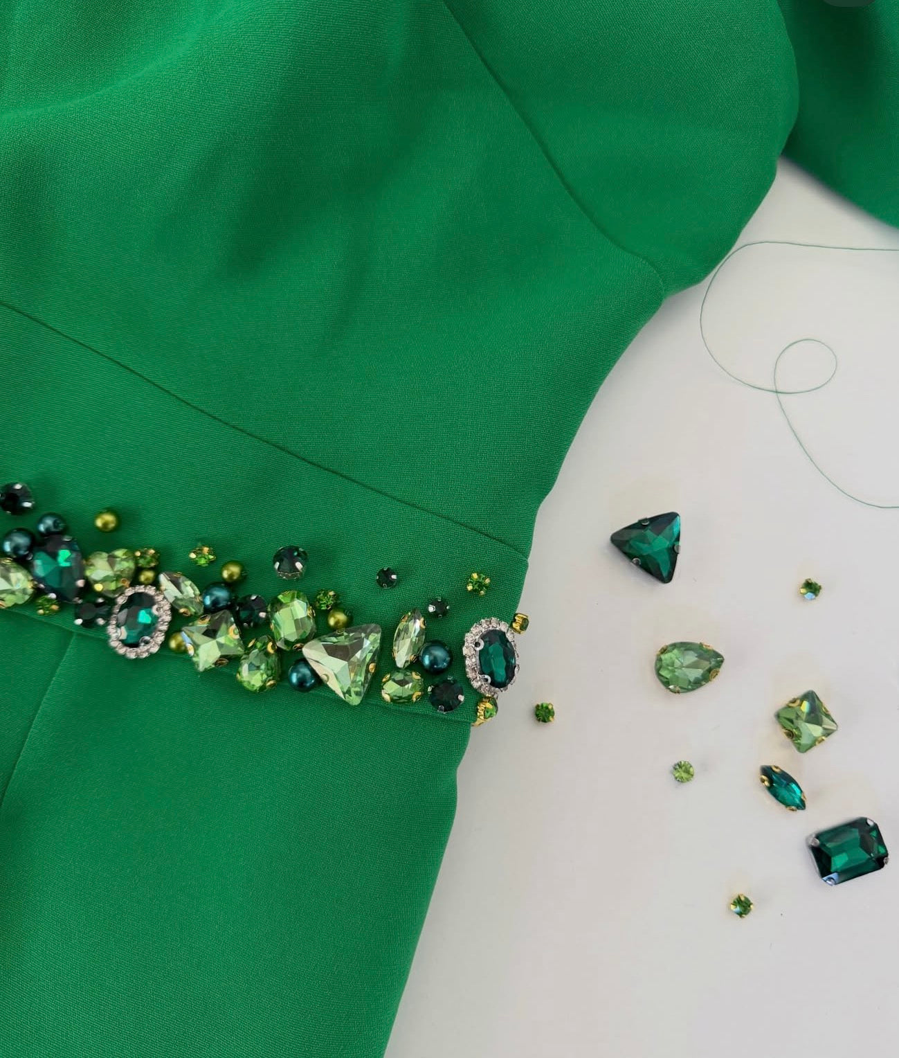 Absolutely dazzling- hand added embellishment to your outfit