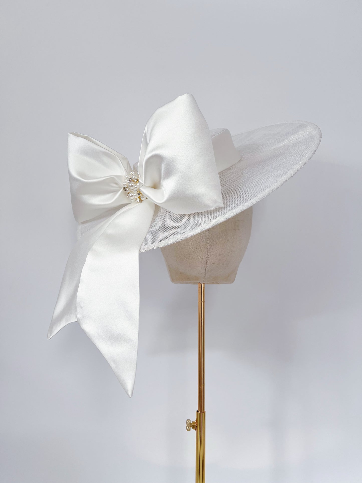 Boater with Satin Bow