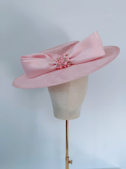 Boater in Pink