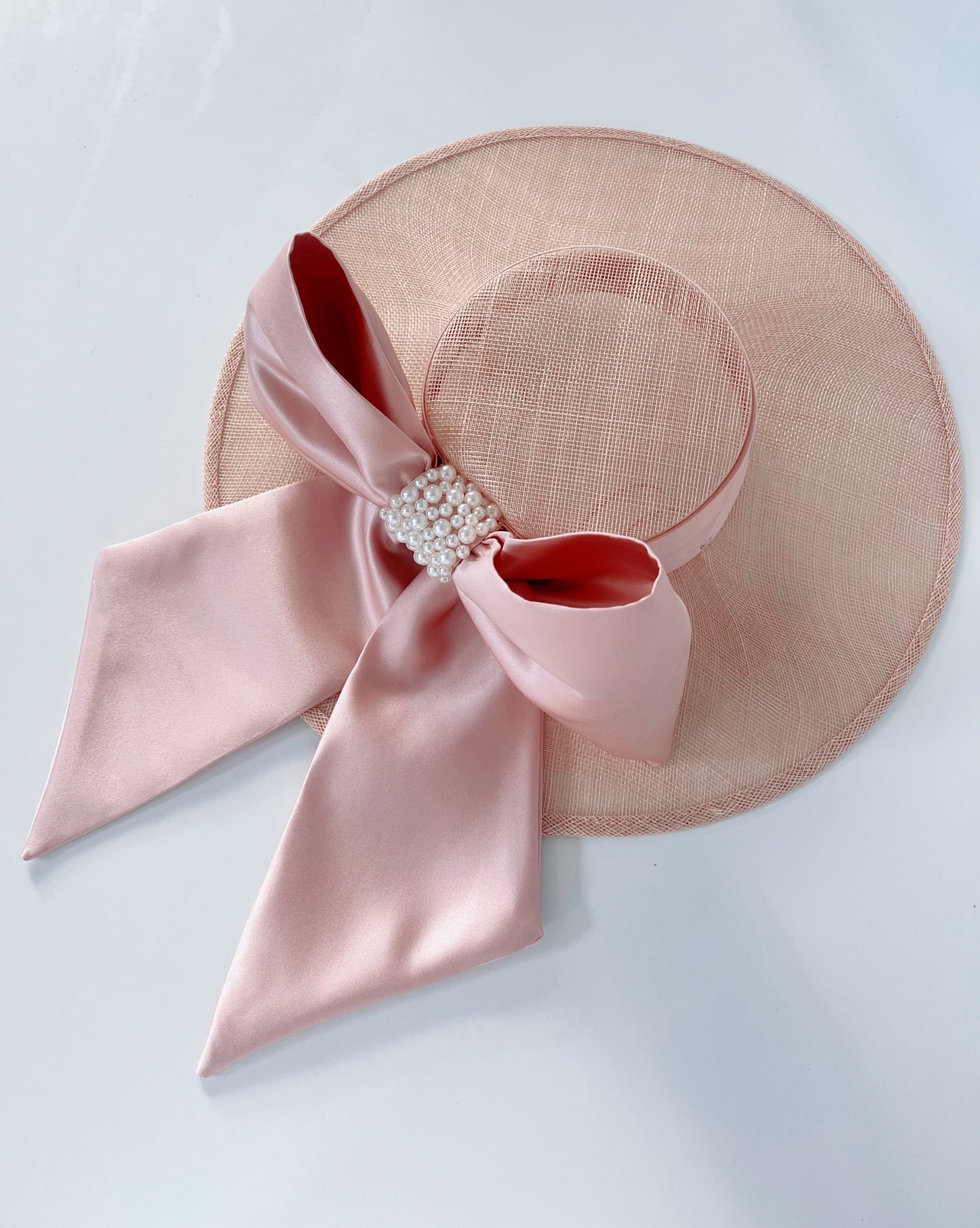 Bespoke Hat in Nude Blush