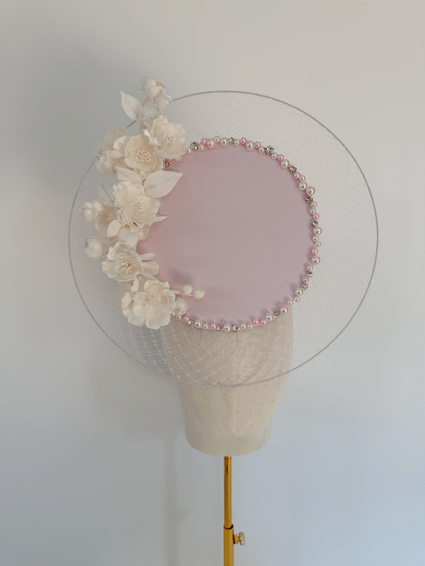 Beautiful Soft Pink & Cream Headpiece