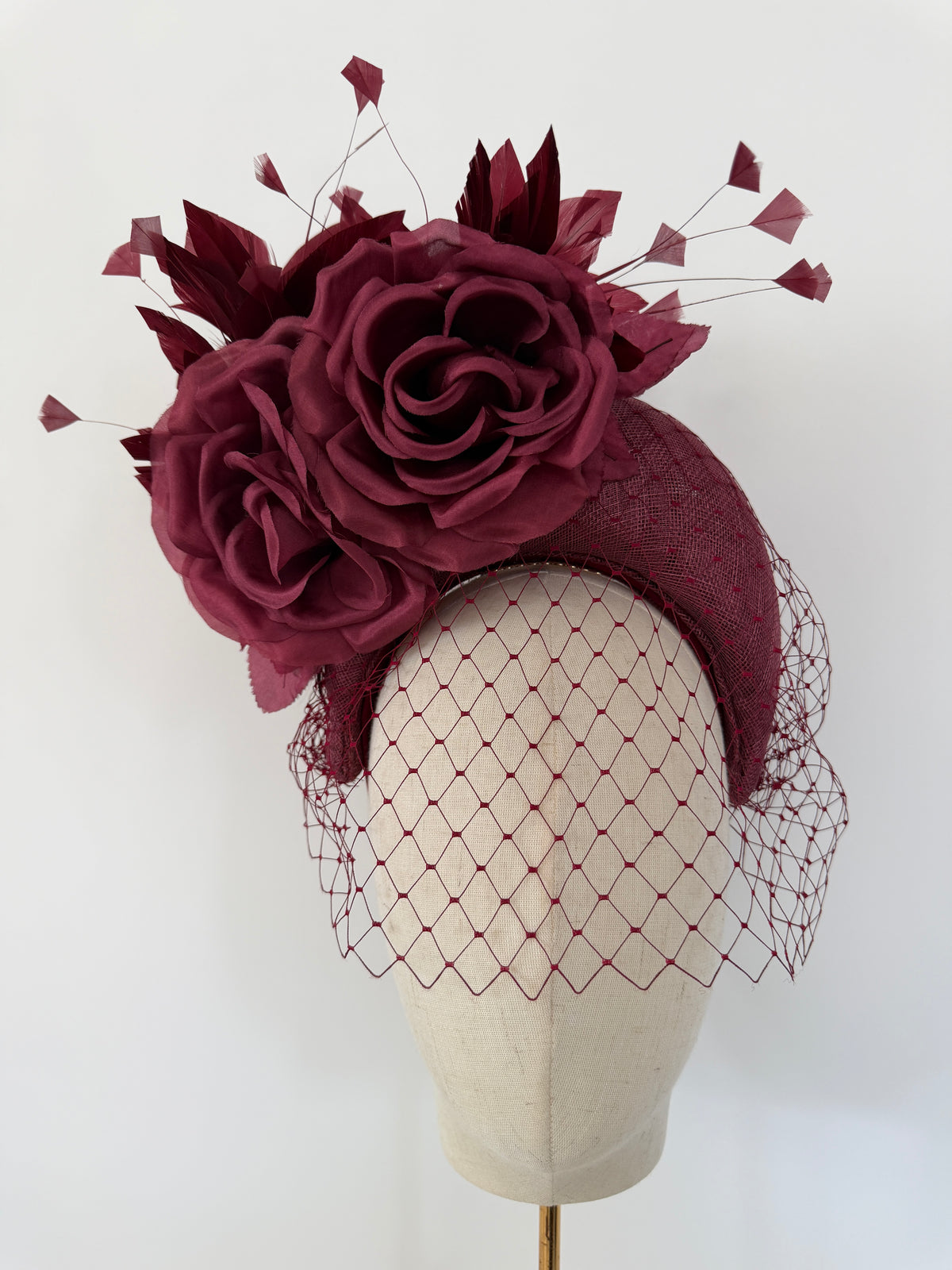 Handmade Crown in Burgundy