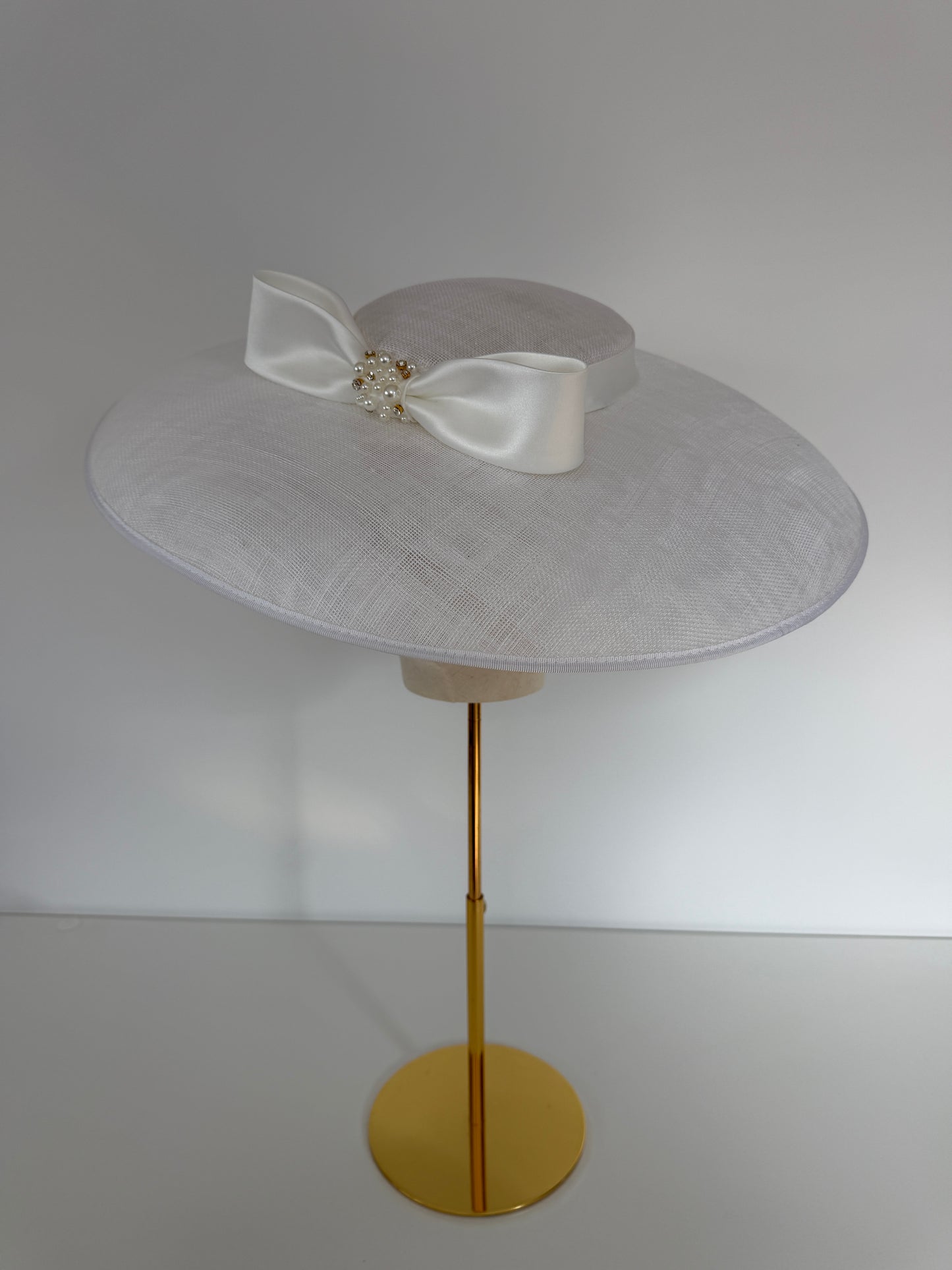 Absolutely Stunning Hat in White/ Porcelain