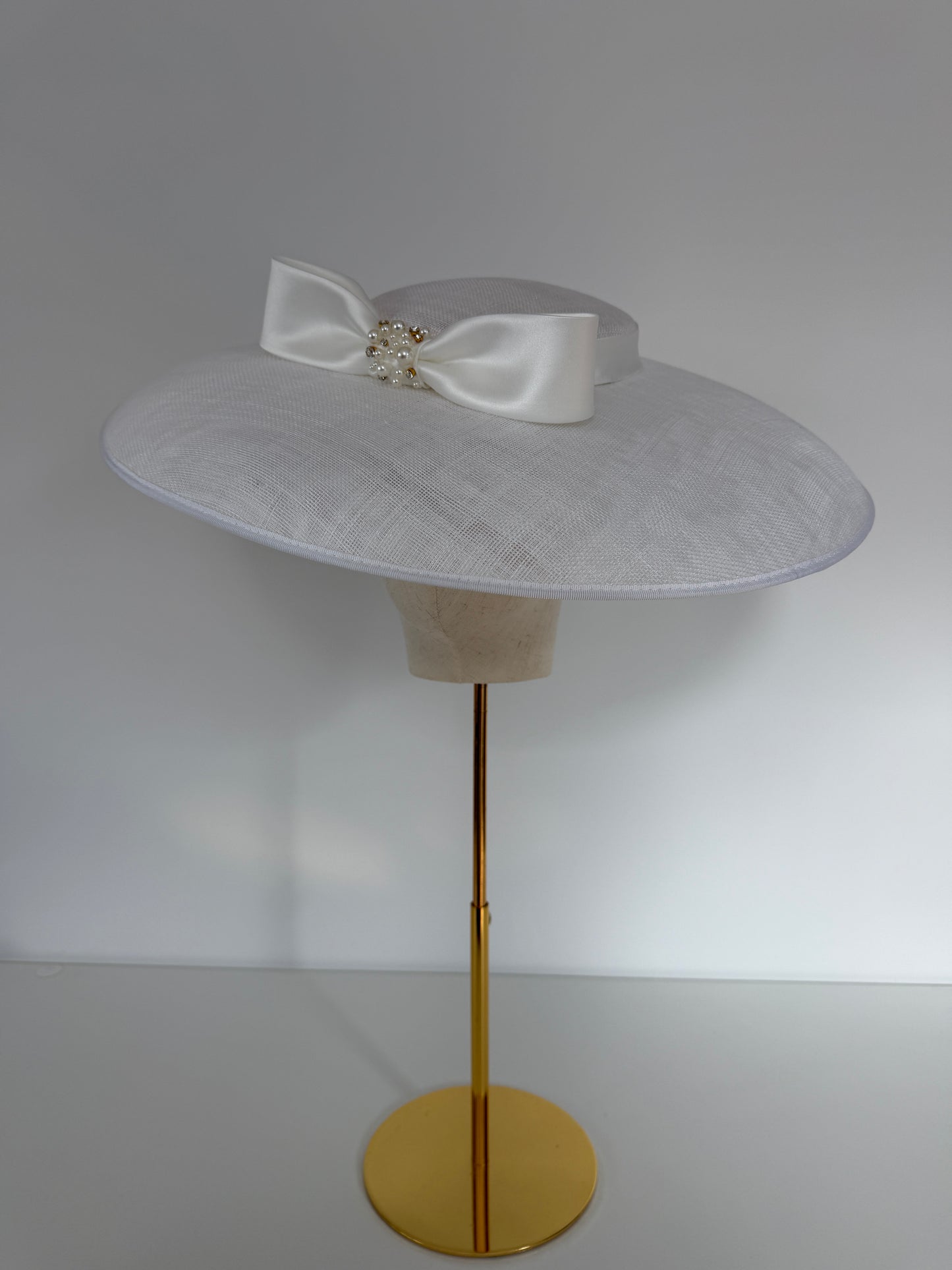 Absolutely Stunning Hat in White/ Porcelain