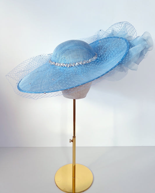 Large Hat in Baby Blue
