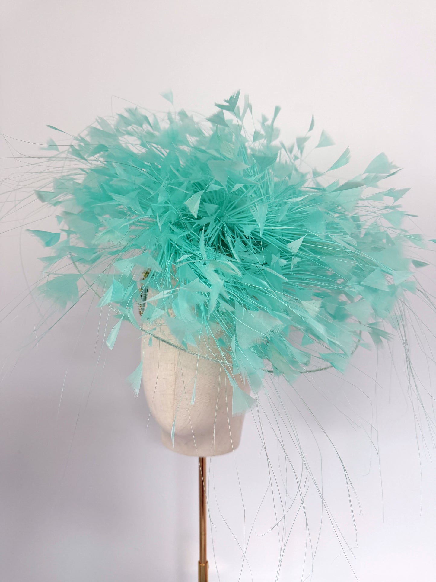 Feathered Headpiece in Marine