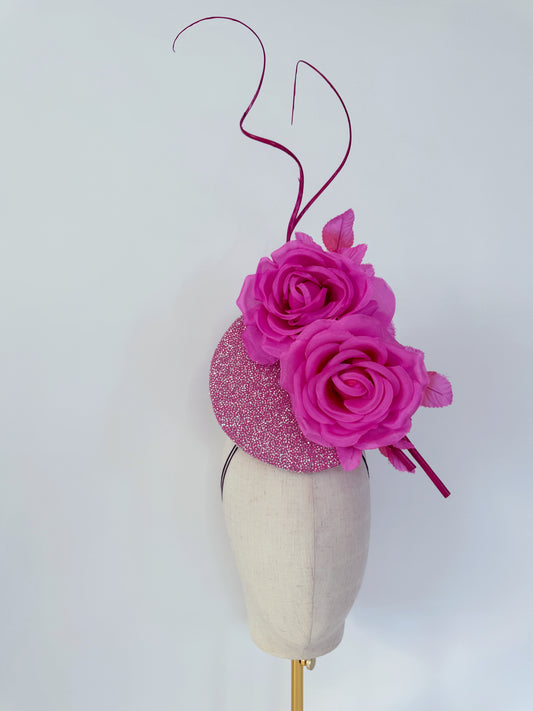 Handmade Hot Pink Headpiece