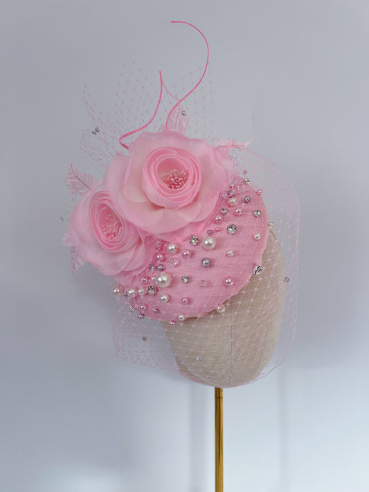 Bespoke Headpiece in Pink