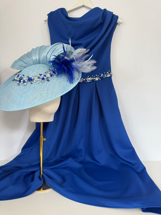 Crystal Embellishment on The Dress and Bespoke Hat made to match