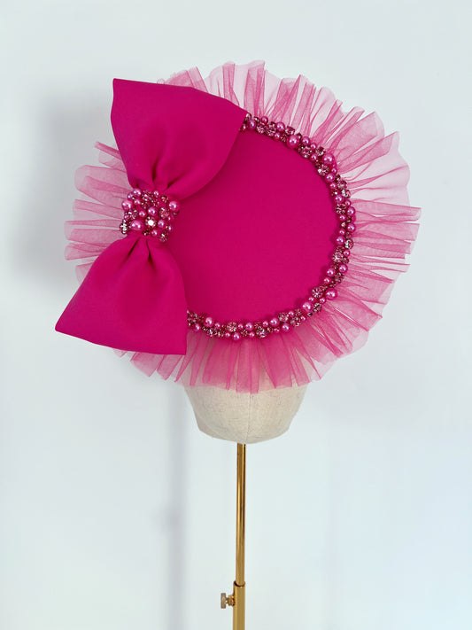 Headpiece in Hot Pink