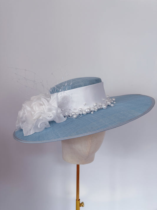 Bespoke Boater in Blue and White