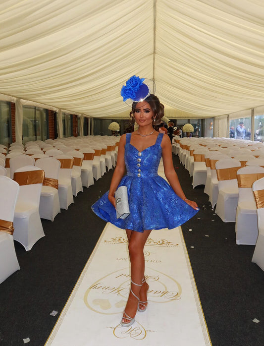 Bespoke Headpiece in Royal Blue