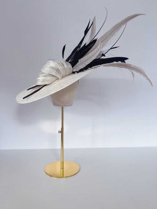 Large Hat Adorned with Feathers