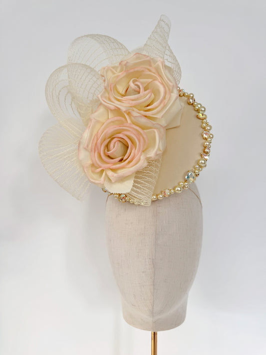 Handmade headpiece in lemon